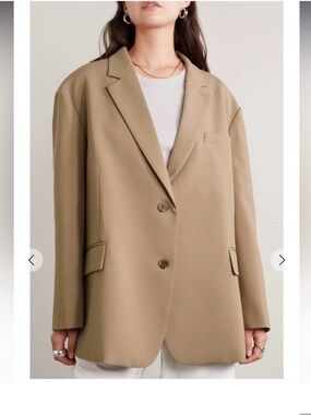 The Frankie Shop Bea Oversized Blazer Latte Small